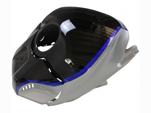 Preisgünstige Yamaha YZF R3/R25 Motorrad Verkleidung 2022-2024 - Silber Blau Glanzendes Schwarz