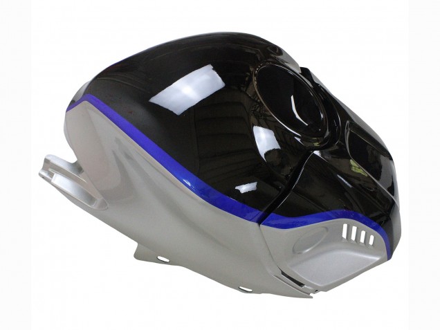 Preisgünstige Yamaha YZF R3/R25 Motorrad Verkleidung 2022-2024 - Silber Blau Glanzendes Schwarz
