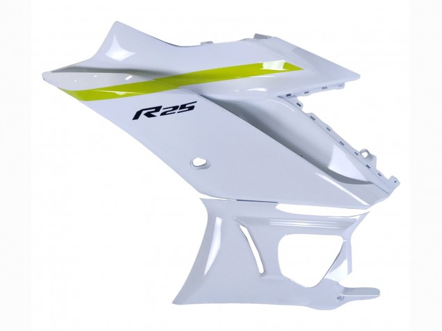 Preisgünstige Yamaha YZF R3/R25 Motorrad Verkleidung 2022-2024 - Weiss Gelb Schwarz