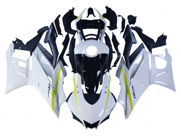 Preisgünstige Yamaha YZF R3/R25 Motorrad Verkleidung 2022-2024 - Weiss Gelb Schwarz