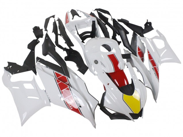 Preisgünstige Yamaha YZF R3/R25 Motorrad Verkleidung 2022-2024 - Weiss Rot Gelb Schwarz