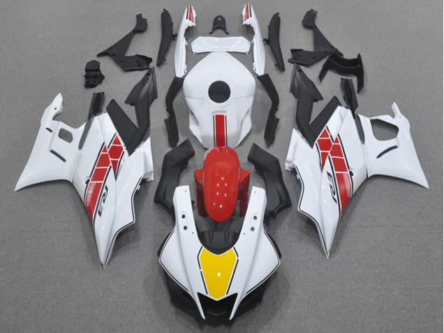 Preisgünstige Yamaha YZF R3/R25 Motorrad Verkleidung 2022-2024 - Weiss Rot Gelb Schwarz
