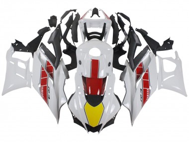 Preisgünstige Yamaha YZF R3/R25 Motorrad Verkleidung 2022-2024 - Weiss Rot Gelb Schwarz