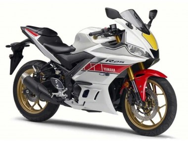 Preisgünstige Yamaha YZF R3/R25 Motorrad Verkleidung 2022-2024 - Weiss Rot Schwarz