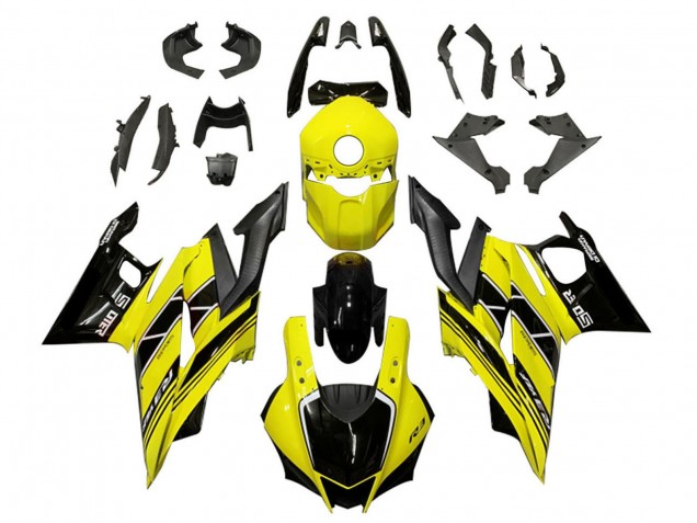 Preisgünstige Yamaha YZF R3/R25 Motorrad Verkleidung 2022-2024 - Gelb Schwarz
