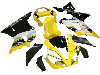 Preisgünstige Yamaha YZF R3/R25 Motorrad Verkleidung 2022-2024 - Gelb Weiss Schwarz Motul