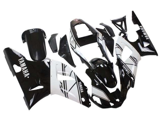 Preisgünstige Yamaha YZF 1000 R1 Motorrad Verkleidung 2000-2001 - Weiss Schwarz