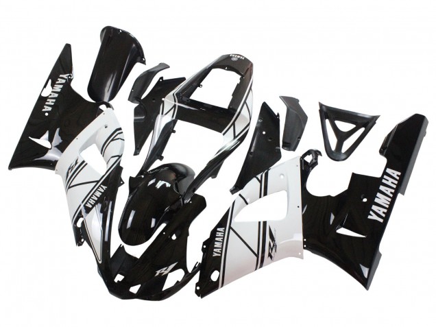 Preisgünstige Yamaha YZF 1000 R1 Motorrad Verkleidung 2000-2001 - Weiss Schwarz