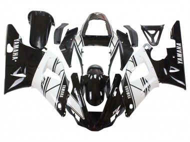 Preisgünstige Yamaha YZF 1000 R1 Motorrad Verkleidung 2000-2001 - Weiss Schwarz