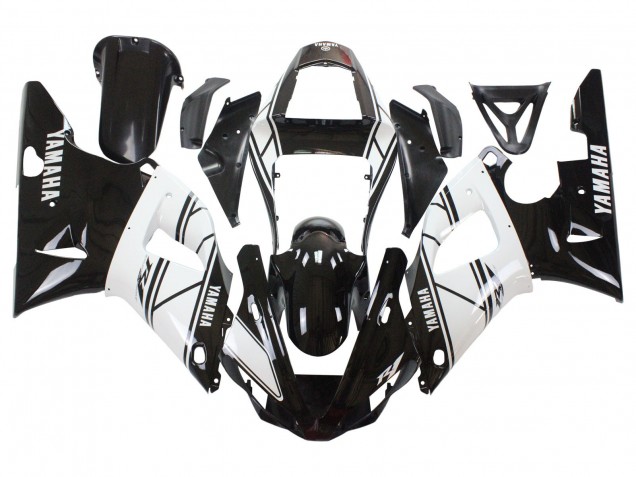 Preisgünstige Yamaha YZF 1000 R1 Motorrad Verkleidung 2000-2001 - Weiss Schwarz