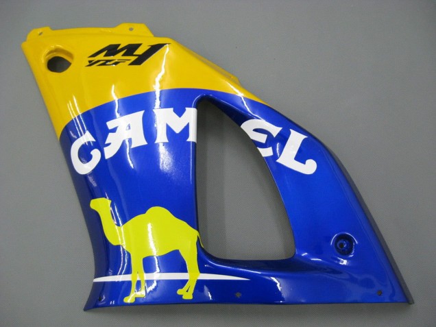 Preisgünstige Yamaha YZF 1000 R1 Motorrad Verkleidung 2000-2001 - Weiss Gelb Blau Motul Kamel