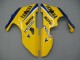 Preisgünstige Yamaha YZF 1000 R1 Motorrad Verkleidung 2000-2001 - Weiss Gelb Blau Motul Kamel