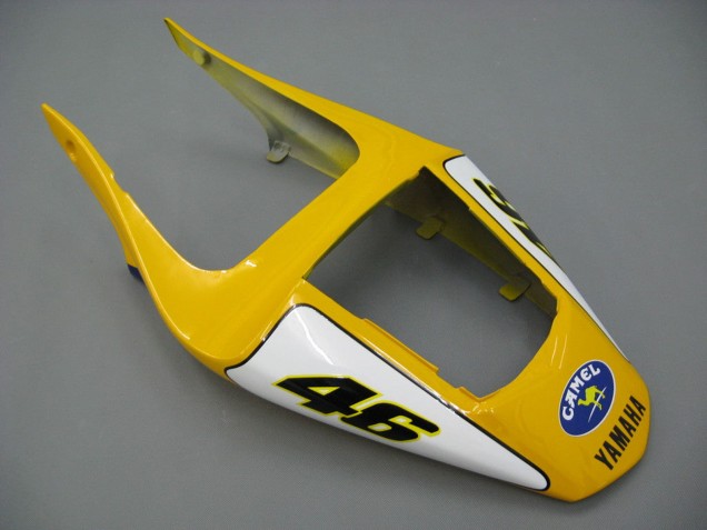 Preisgünstige Yamaha YZF 1000 R1 Motorrad Verkleidung 2000-2001 - Weiss Gelb Blau Motul Kamel