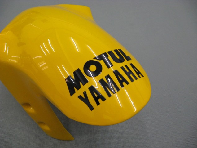 Preisgünstige Yamaha YZF 1000 R1 Motorrad Verkleidung 2000-2001 - Weiss Gelb Blau Motul Kamel