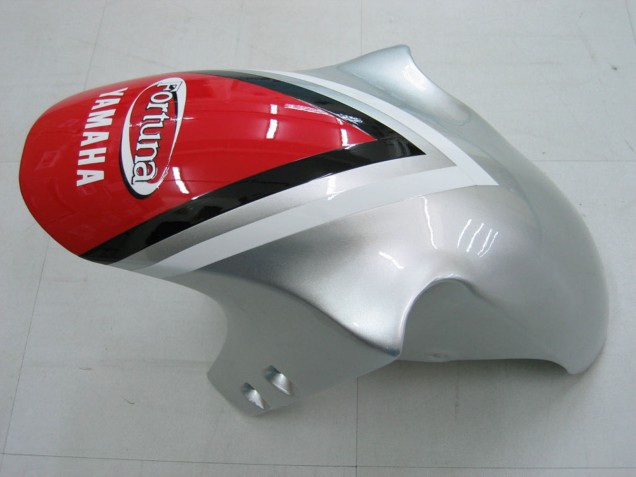 Preisgünstige Yamaha YZF 1000 R1 Motorrad Verkleidung 2000-2001 - Silber Rot Fortuna Motul