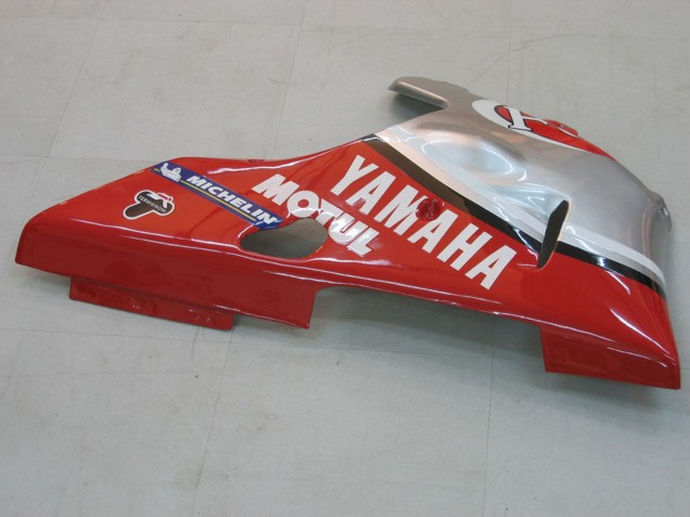 Preisgünstige Yamaha YZF 1000 R1 Motorrad Verkleidung 2000-2001 - Silber Rot Fortuna Motul