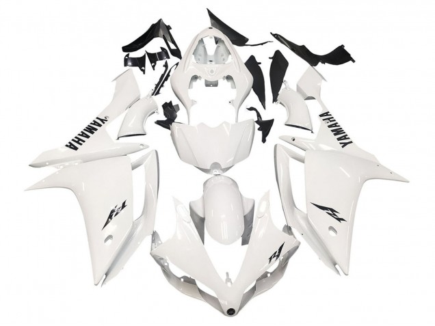 Preisgünstige Yamaha YZF 1000 R1 Motorrad Verkleidung 2007-2008 - Weiss Schwarz