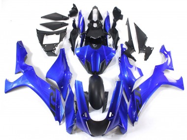 Preisgünstige Yamaha YZF 1000 R1 Motorrad Verkleidung 2020-2025 - Blau Matt Schwarz