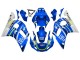 Preisgünstige Yamaha YZF 600 R6 Motorrad Verkleidung 1998-2002 - Weiss Blau Neon Gelb Fiat Motul Michelin