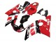Preisgünstige Yamaha YZF 600 R6 Motorrad Verkleidung 1998-2002 - Rot Weiss Glanzendes Schwarz