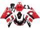 Preisgünstige Yamaha YZF 600 R6 Motorrad Verkleidung 1998-2002 - Rot Weiss Glanzendes Schwarz