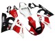 Preisgünstige Yamaha YZF 600 R6 Motorrad Verkleidung 1998-2002 - Weiss Rot Glanzendes Schwarz