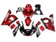 Preisgünstige Yamaha YZF 600 R6 Motorrad Verkleidung 1998-2002 - Rot Weiss Glanzendes Schwarz
