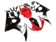 Preisgünstige Yamaha YZF R6 Motorrad Verkleidung 2003-2004 - Rot Weiss Glanzendes Schwarz