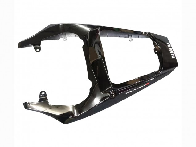 Preisgünstige Yamaha YZF R6 Motorrad Verkleidung 2003-2004 - Glanzendes Schwarz Matt Schwarz Weiss Aufkleber