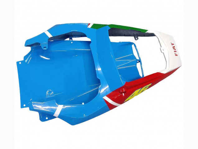 Preisgünstige Yamaha YZF R6 Motorrad Verkleidung 2003-2004 - Weiss Blau Grun Rot Kastinee Dunlop Motul