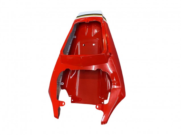 Preisgünstige Yamaha YZF R6S Motorrad Verkleidung 2006-2009 - Weiss Rot Lucky Strike Motul