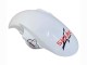 Preisgünstige Yamaha YZF R6S Motorrad Verkleidung 2006-2009 - Weiss mit Dunkel Schwarz Flamme