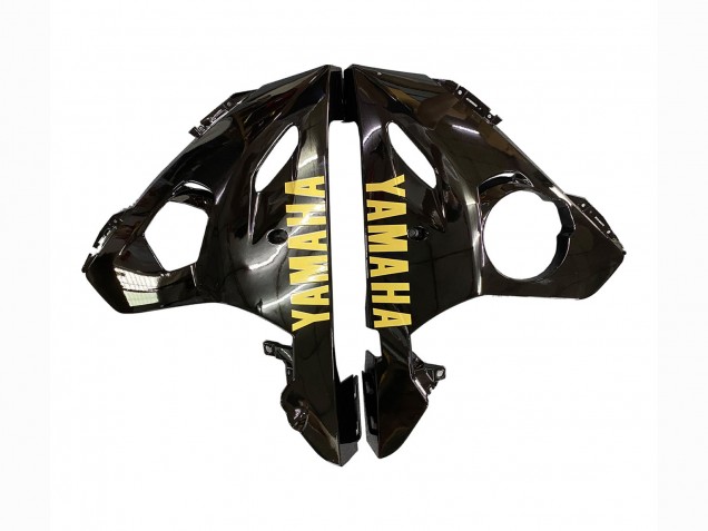 Preisgünstige Yamaha YZF R6 Motorrad Verkleidung 2003-2004 - Glanzendes Schwarz Matt Schwarz Gold Aufkleber