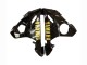 Preisgünstige Yamaha YZF R6 Motorrad Verkleidung 2003-2004 - Glanzendes Schwarz Matt Schwarz Gold Aufkleber