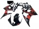 Preisgünstige Yamaha YZF R6 Motorrad Verkleidung 2003-2004 - Glanzendes Schwarz Rot