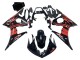 Preisgünstige Yamaha YZF R6 Motorrad Verkleidung 2003-2004 - Glanzendes Schwarz Rot