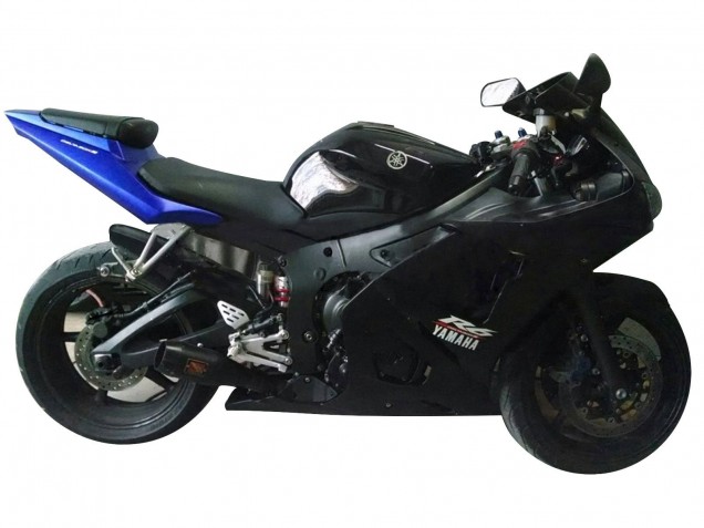 Preisgünstige Yamaha YZF R6 Motorrad Verkleidung 2003-2004 - Blau Matt Schwarz