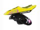 Preisgünstige Yamaha YZF R6 Motorrad Verkleidung 2003-2004 - Gelb Rosa Glanzendes Schwarz Rossi Repsol 46