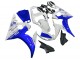 Preisgünstige Yamaha YZF R6 Motorrad Verkleidung 2003-2004 - Weiss Blau GYTR