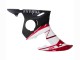 Preisgünstige Yamaha YZF R6S Motorrad Verkleidung 2006-2009 - Rot Weiss Matt Schwarz
