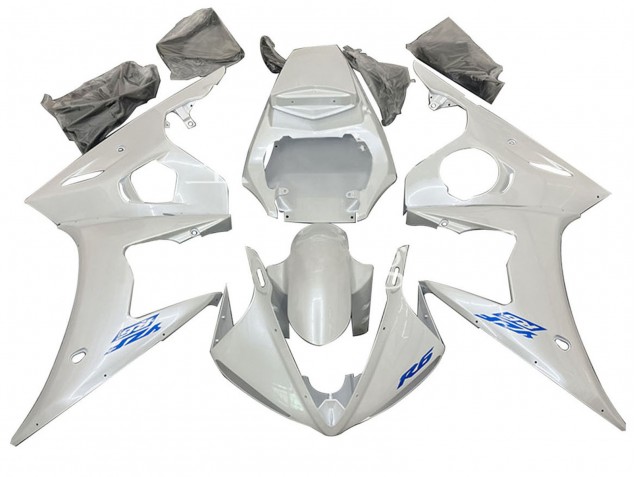 Preisgünstige Yamaha YZF R6 Motorrad Verkleidung 2003-2004 - Weiss