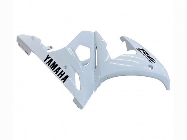Preisgünstige Yamaha YZF R6 Motorrad Verkleidung 2003-2004 - Weiss Schwarz Aufkleber