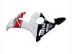 Preisgünstige Yamaha YZF R6 Motorrad Verkleidung 2003-2004 - Weiss Rot Glanzendes Schwarz Motul