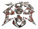 Preisgünstige Yamaha YZF R6 Motorrad Verkleidung 2003-2004 - Schwarz Rot Grau Camouflage