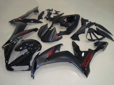 Preisgünstige Yamaha YZF R1 Motorrad Verkleidung 2004-2006 - Glanzendes Schwarz Matt Schwarz Rot