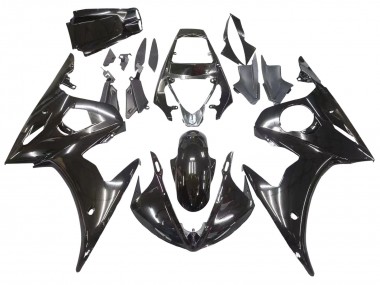 Preisgünstige Yamaha YZF R6 Motorrad Verkleidung 2003-2004 - Glanzendes Schwarz