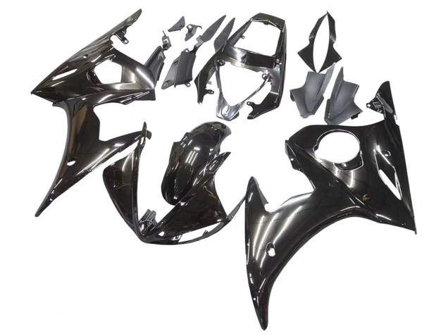 Preisgünstige Yamaha YZF R6S Motorrad Verkleidung 2006-2009 - Glanzendes Schwarz