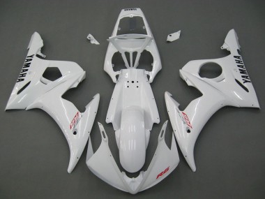 Preisgünstige Yamaha YZF R6S Motorrad Verkleidung 2006-2009 - Weiss