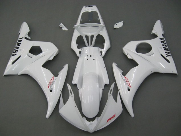 Preisgünstige Yamaha YZF R6S Motorrad Verkleidung 2006-2009 - Weiss