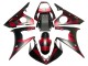 Preisgünstige Yamaha YZF 600 R6 Motorrad Verkleidung 2005 - Matt Schwarz Rot Geometric
